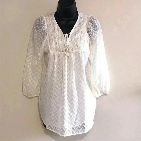 Anthropologie Tops - One September Peasant Boho Tunic Size XS